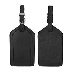 Leather Luggage Tag | Black